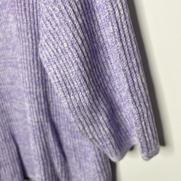 J‎ Jill Sweater Womens 3X Lavender V Neck Pullover 3/4 Sleeve Tunic Knit Marled - Picture 7 of 11